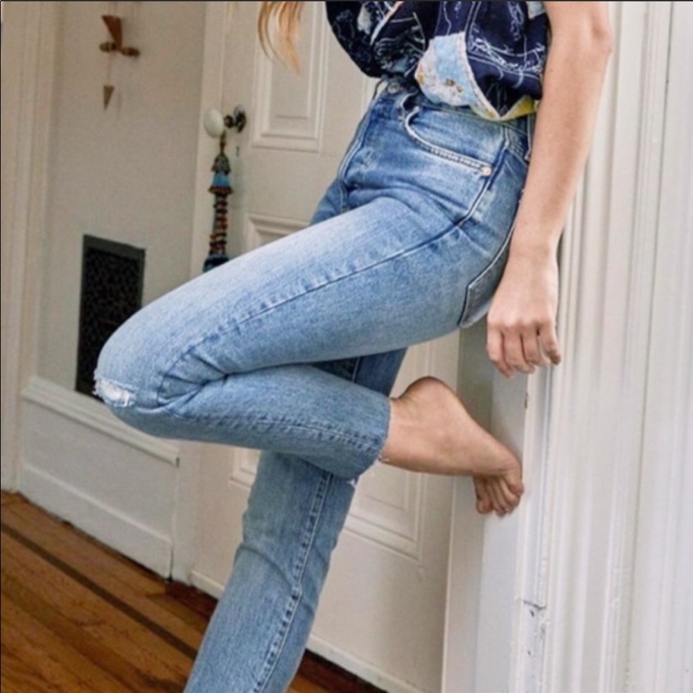 Free People High Waist Skinny Jeans SZ 25